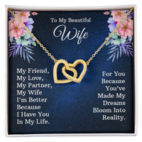 Load image into Gallery viewer, To My Wife - Interlocking Hearts Necklace