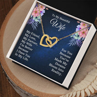 Load image into Gallery viewer, To My Wife - Interlocking Hearts Necklace