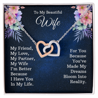Load image into Gallery viewer, To My Wife - Interlocking Hearts Necklace