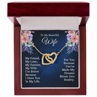 Load image into Gallery viewer, To My Wife - Interlocking Hearts Necklace