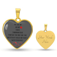 Load image into Gallery viewer, GRAY HEART PENDANT WITH OPTIONAL ENGRAVING ON THE BACK FOR A LOVED ONE