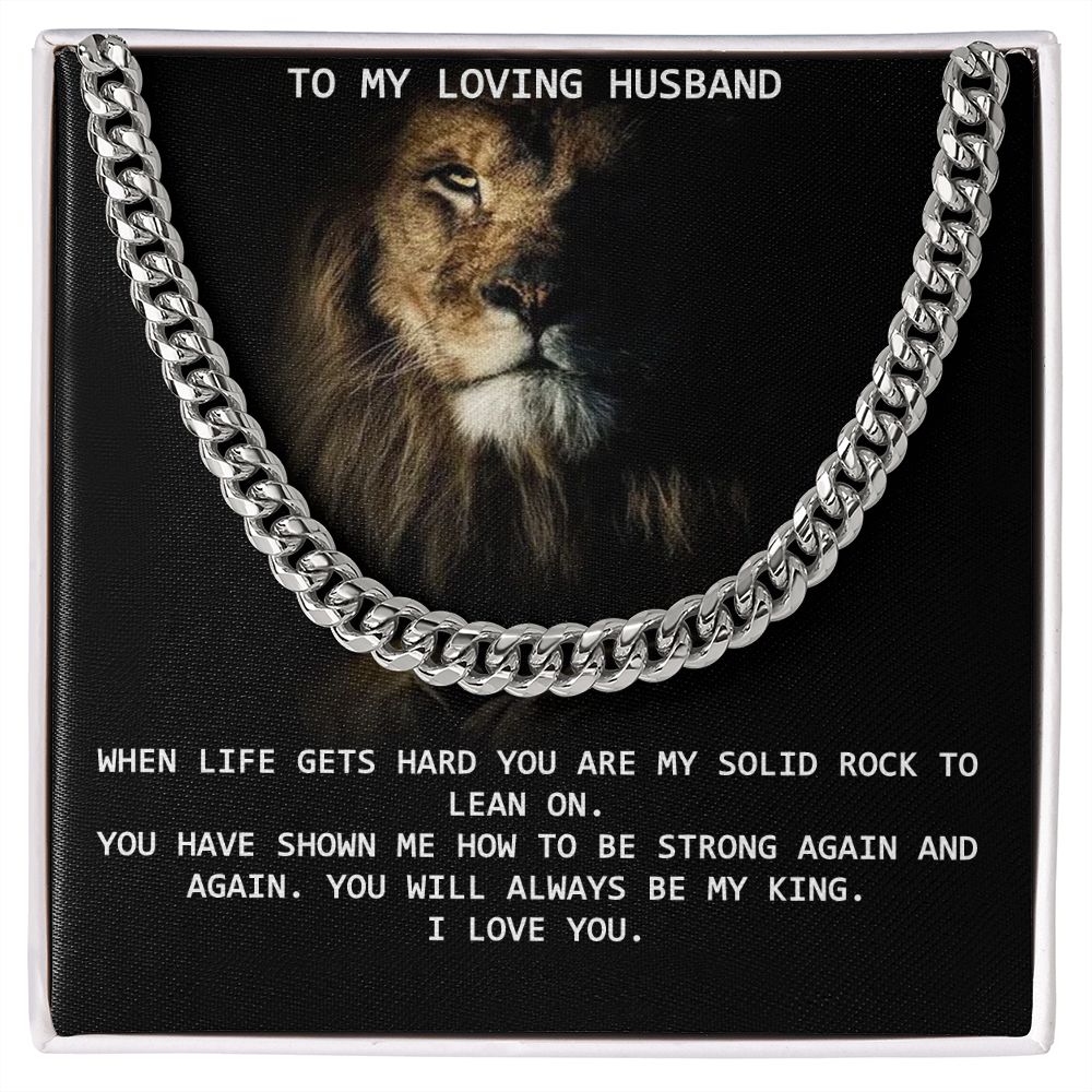 Cuban Link Chain For Loving Husband