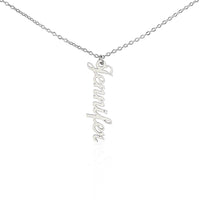 Load image into Gallery viewer, VERTICAL NAME NECKLACE FOR JENNIFER